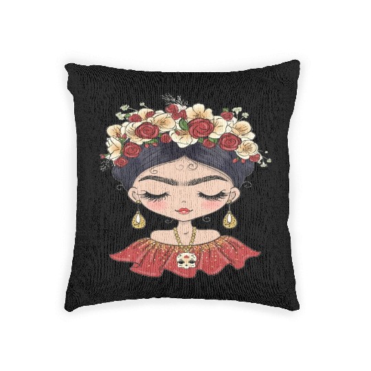 Frida Kahlo Woven Pillows