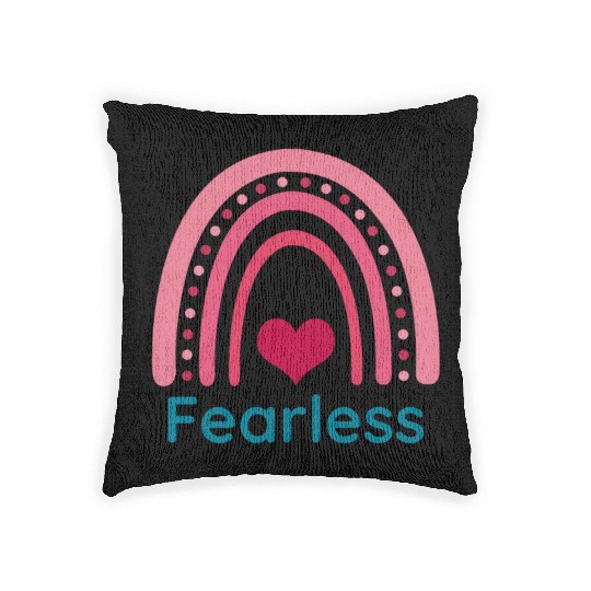 Fearless Viva Magenta Boho Rainbow Woven Pillows