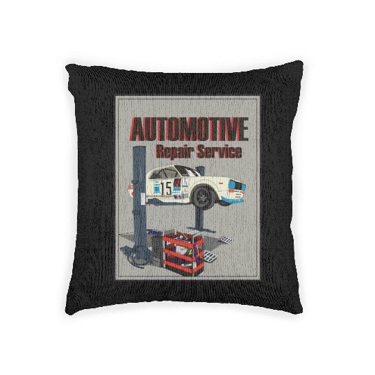 Automotive repair service Woven Pillows