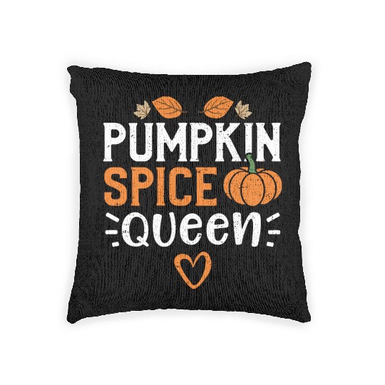 Pumpkin Spice Queen - Pumpkin Woven Pillows