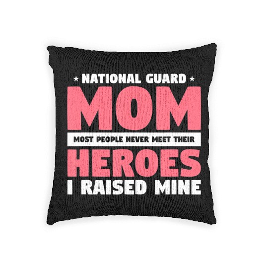 National Guard Mom Lovely Mother Family Military Woven Pillows