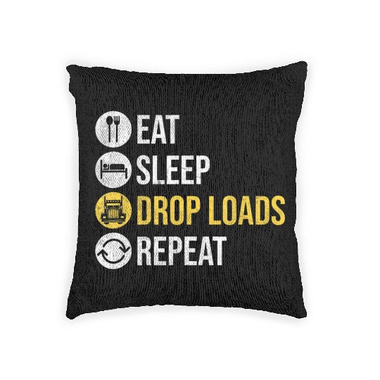 Trucker Accessories for Truck Driver Diesel Lover Woven Pillows
