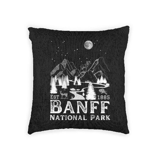 Banff National Park 1885 Woven Pillows