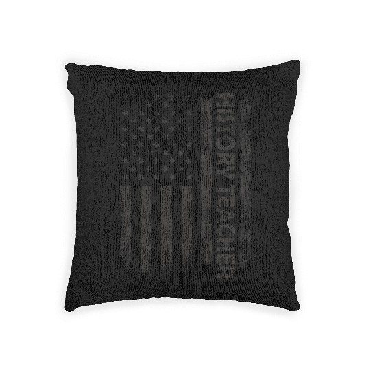 History Teacher School Teaching Student Woven Pillows