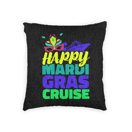 Mardi Gras Mardi Gras Parade Mardi Gras Costume Gi Woven Pillows