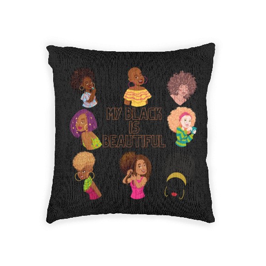 My Black Is Beautiful Woven Pillows