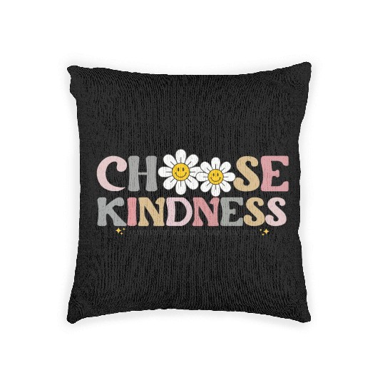 Choose Kindness Always Be Kinder Than You Feel Woven Pillows
