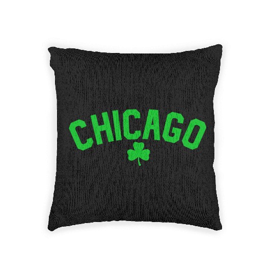 CHICAGO SHAMROCK Woven Pillows