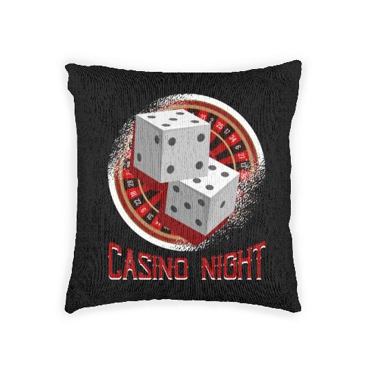 Poker Gambling Gambling Dice Money Woven Pillows
