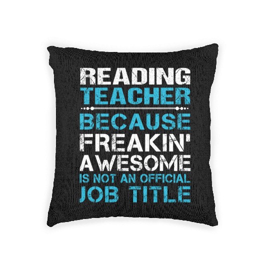 Reading Teacher Woven Pillows - Freaking Awesome Gift It