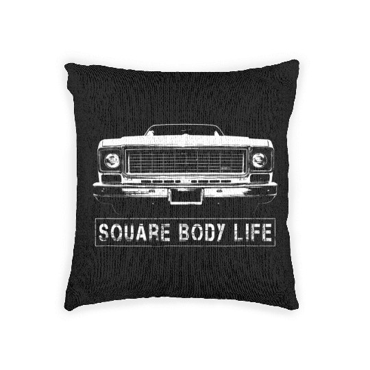 Early 70s Square Body Truck Woven Pillows