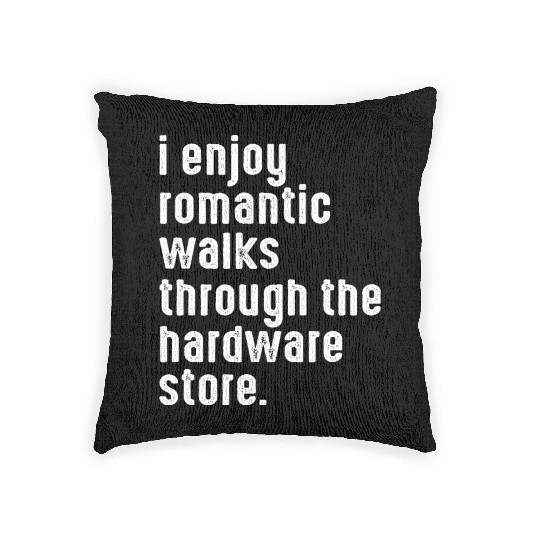 Funny Dad Handyman Hardware Store Woven Pillows