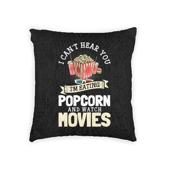 Movie Screen Film Festival Movie Reel Woven Pillows