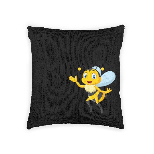 Sweet As Can Bee Sweet baby, Cute honey bee Woven Pillows