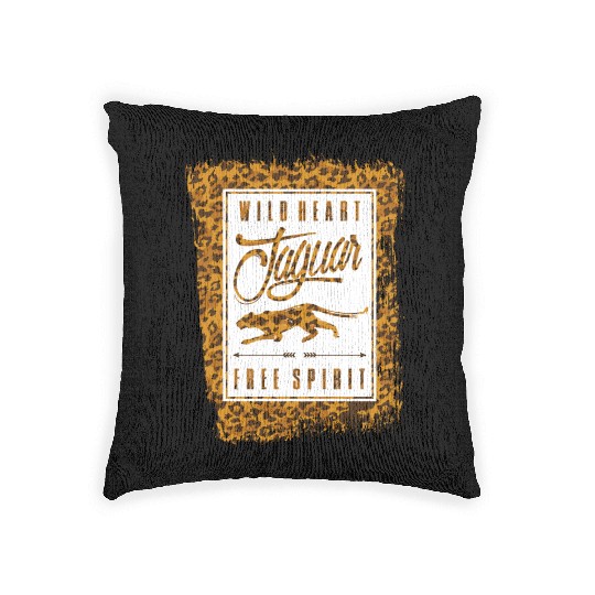Jaguar Spirit Tribal Gift Idea Woven Pillows