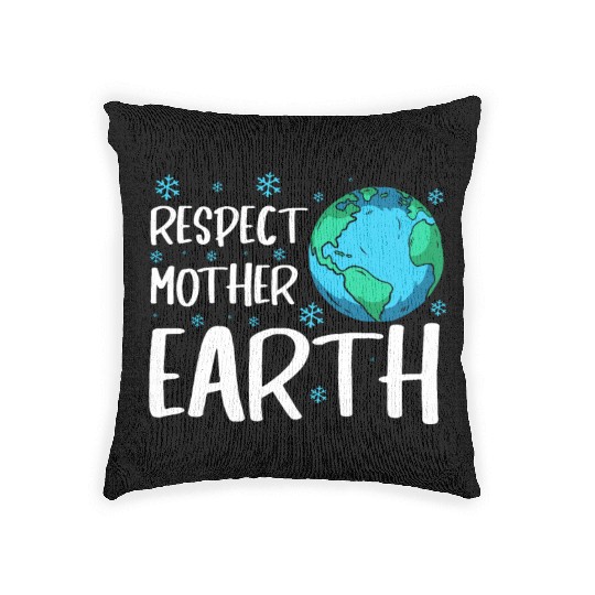 Respect Mother Earth Nature Environment Awareness Woven Pillows