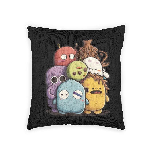 my imaginary friends Woven Pillows