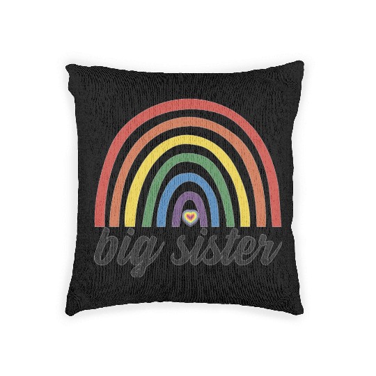 Toddler Big Sister Woven Pillows