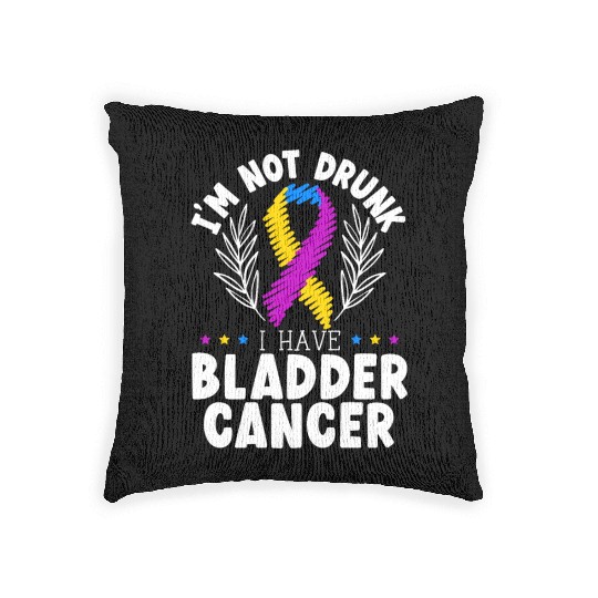 Bladder Cancer Warrior Bladder Cancer Awareness Woven Pillows