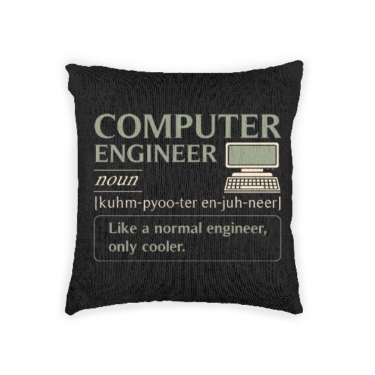 Computer Engineer definition Woven Pillows