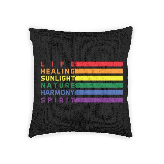 Lgbtq flag LGBTQ lesbian pride flags Woven Pillows
