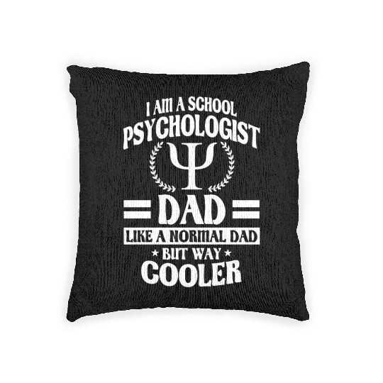 School Psychologist Dad Student Support For Men Woven Pillows