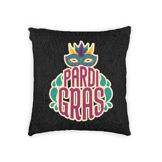 Pardi Gras Funny Mardi Gras Pardi Graspardi gras h Woven Pillows