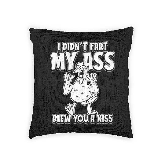 Rooster Cock Irony Woven Pillows