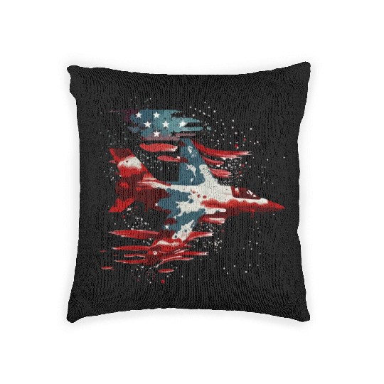 Patriotic America USA Flag 4th Of July American Woven Pillows