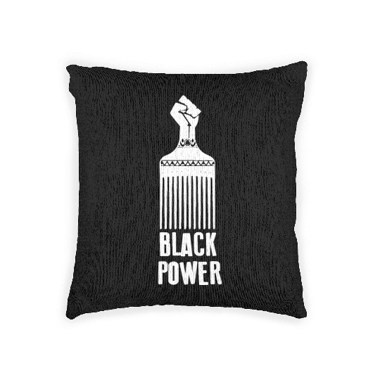 Black Power Woven Pillows