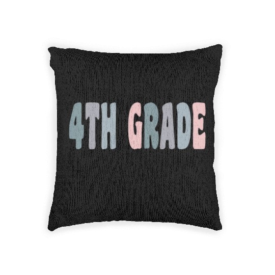 4th Grade Teacher Gift Matching Teacher Squad Woven Pillows