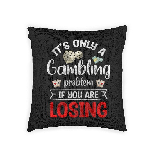Cards Blackjack Spades Woven Pillows