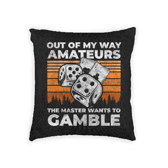 Casino Poker Woven Pillows
