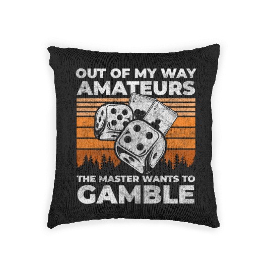 Casino Poker Woven Pillows