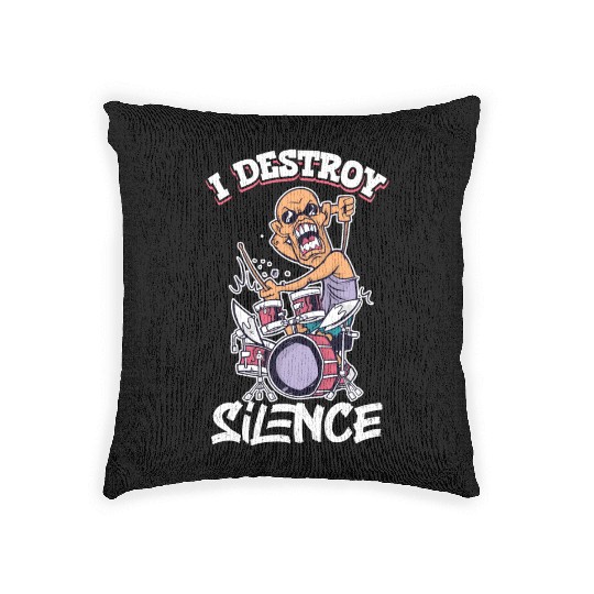 Drummer Drums Music Drum Set Drumming Woven Pillows