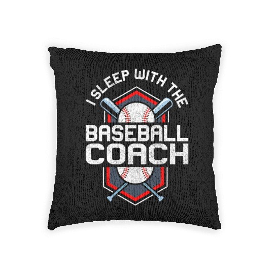 Baseball Coach Wife Professional Mom Instructor Woven Pillows