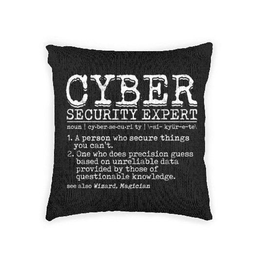 Cyber Security Cyber Hacker Analyst Programmer Woven Pillows