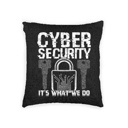 Cyber Security Cyber Hacker Analyst Programmer Woven Pillows