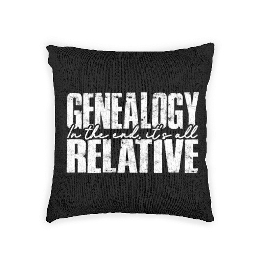 Genealogy Family Historian Ancestry Genealogist Woven Pillows