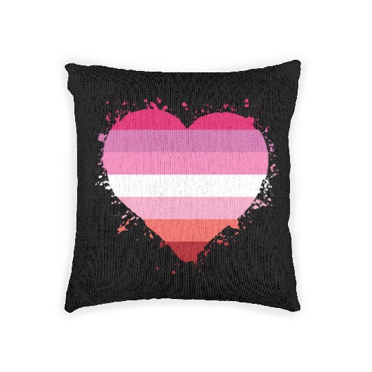Pride LGBTQ heart Woven Pillows