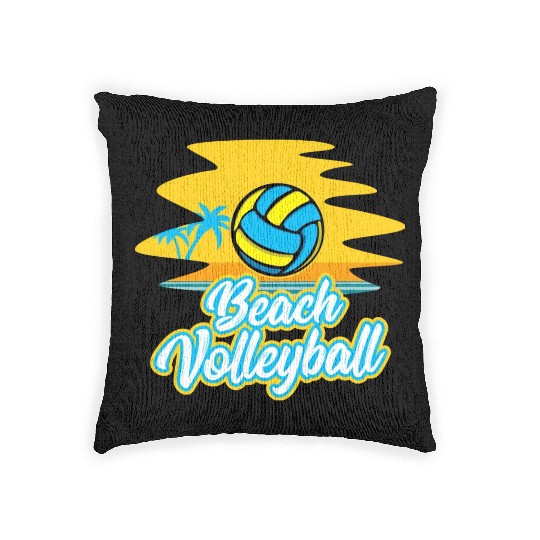 Volleyball Sport Lover Beach Volleyball Player Woven Pillows