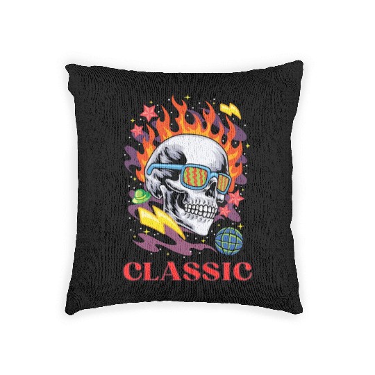 Cool Classic Skull Woven Pillows