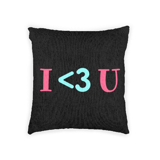 I Love U, Heart, Cool, Marriage, Wedding, Romantic Woven Pillows