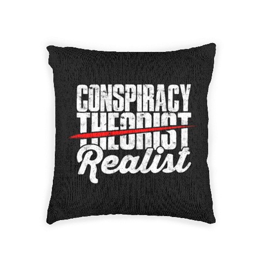 Conspiracy Theorist Theory Science Fiction Woven Pillows