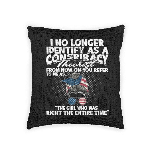 Conspiracy Theorist Theory Science Fiction Woven Pillows