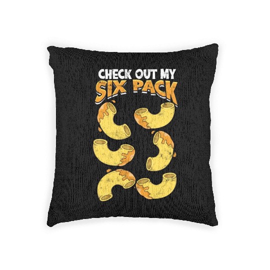 Mac N' Cheese Taster Pasta Food Macaroni Woven Pillows