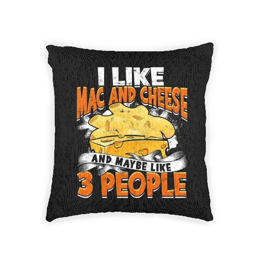 Mac N' Cheese Taster Pasta Food Macaroni Woven Pillows