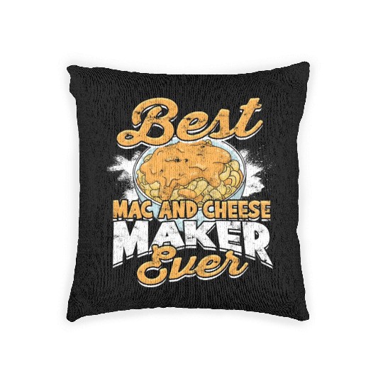 Mac N' Cheese Taster Pasta Food Macaroni Woven Pillows