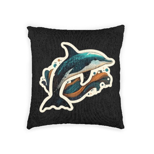 Dolphin Woven Pillows