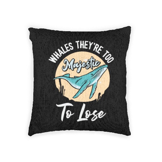 World Wildlife Day Blue Whale Marine Wildlife Woven Pillows